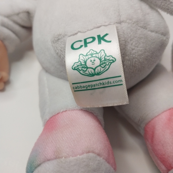 Cabbage Patch Baby Doll White Tie Dye Bunny Bald - Picture 8 of 8